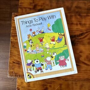 Vintage 1988 Things To Play With Word Recognition Hardcover Book